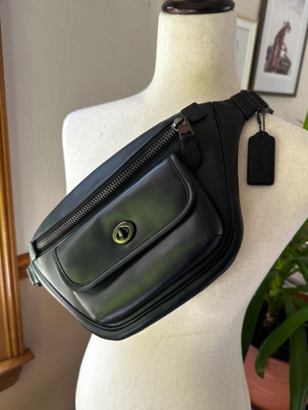 Coach Crossbody/Belt Bag, Black, NWOT